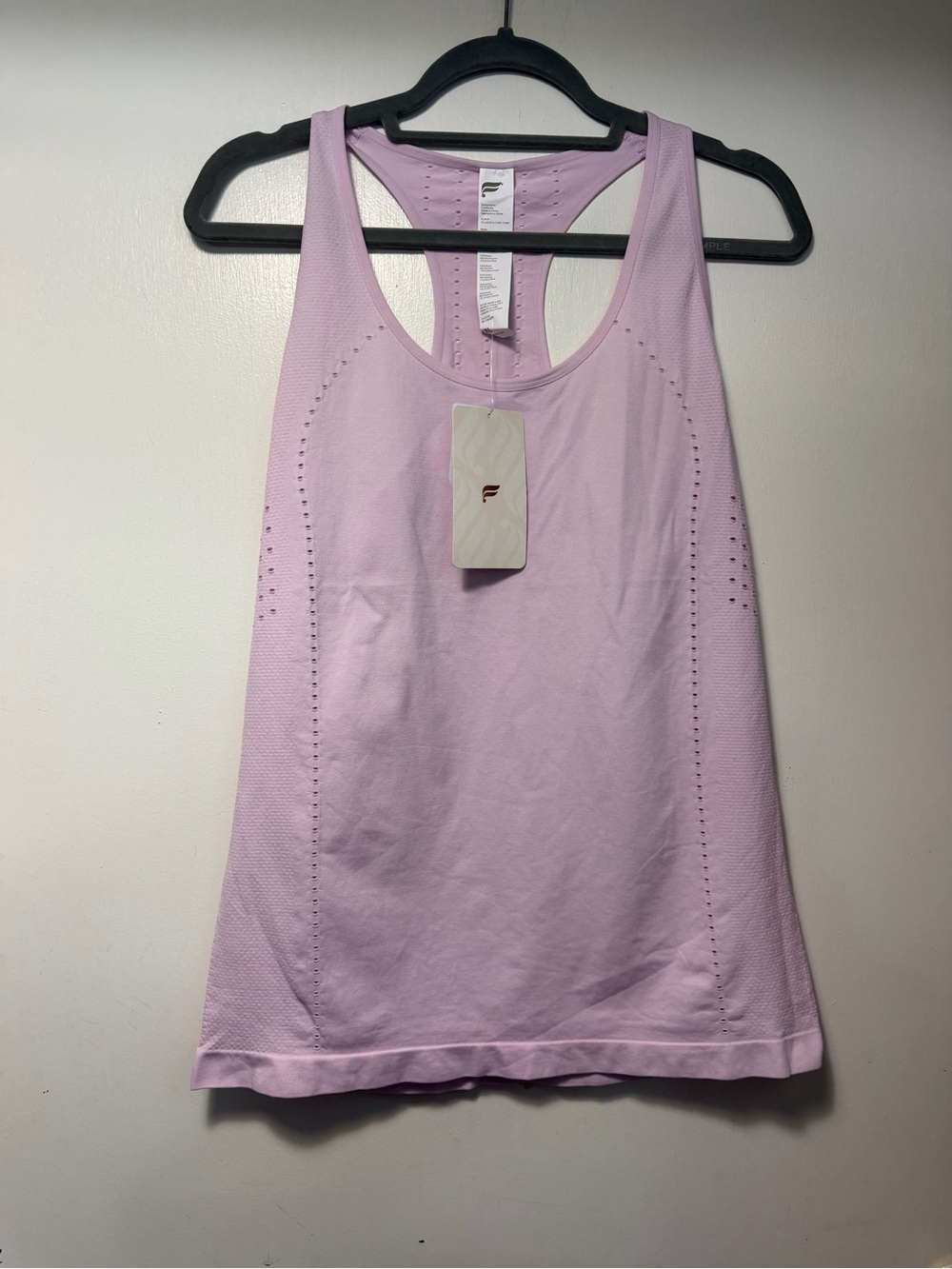 Fabletics Lavender Adorable Delta Seamless Racerback Performance Tank II size XL
